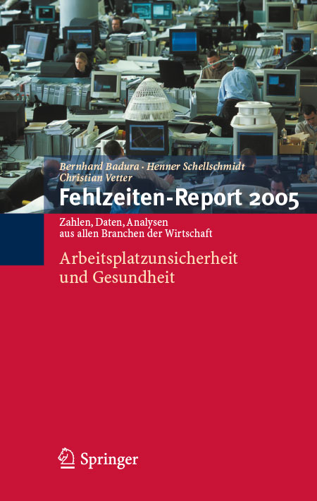 Cover des Fehlzeiten-Reports 2005 Cover der WIdO-Publikation Fehlzeiten-Report 2005