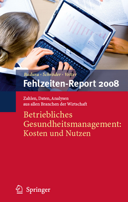 Cover des Fehlzeiten-Reports 2008 Cover der WIdO-Publikation Fehlzeiten-Report 2008
