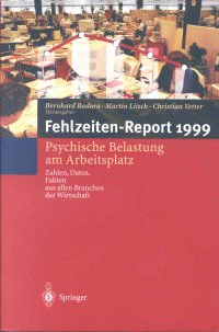 Cover des Fehlzeiten-Reports 1999 Cover der WIdO-Publikation Fehlzeiten-Report 1999