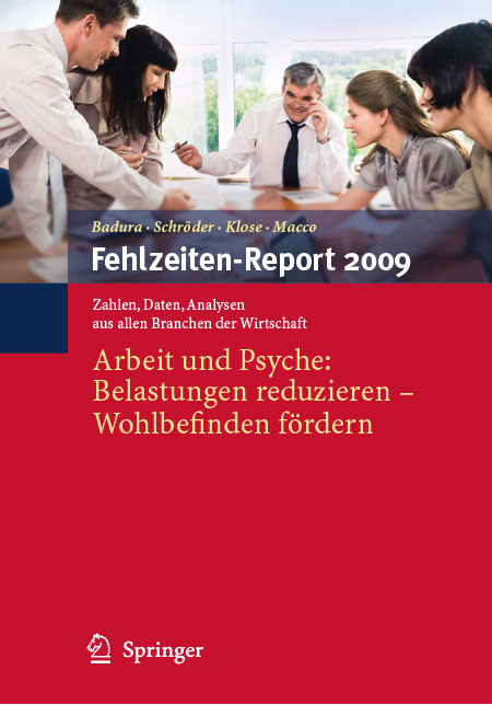 Cover des Fehlzeiten-Reports 2009 Cover der WIdO-Publikation Fehlzeiten-Report 2009