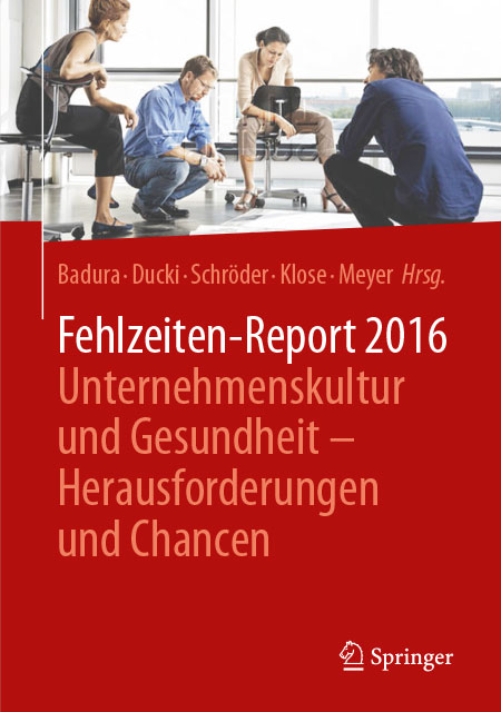 Cover des Fehlzeiten-Reports 2016 Cover der WIdO-Publikation Fehlzeiten-Report 2016