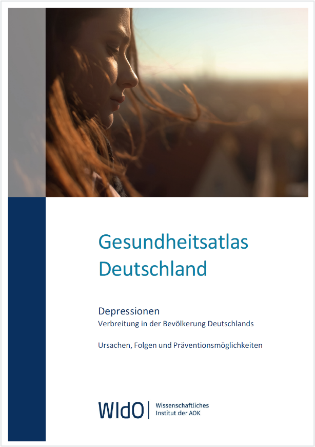 Cover des Gesundheitsatlas Depressionen