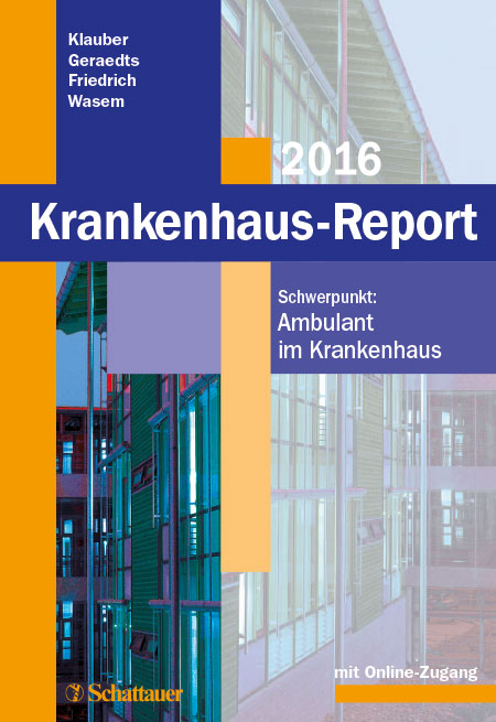 Cover des Krankenhaus-Reports 2016 Cover der WIdO-Publikation Krankenhaus-Report 2016