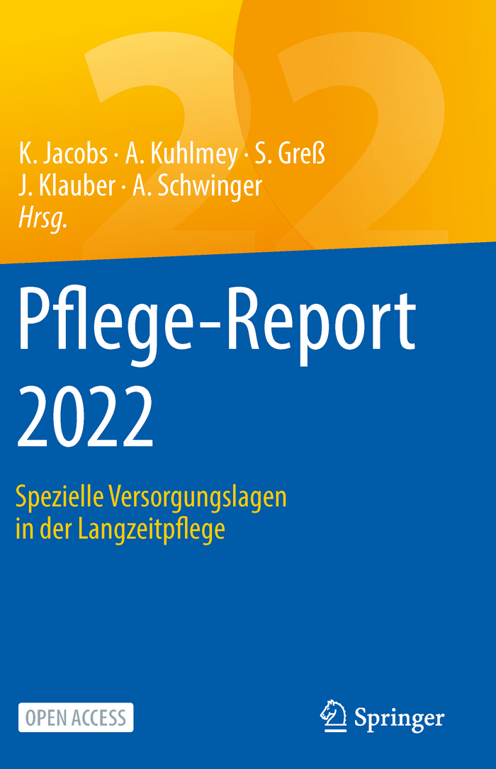 Cover des Pflege-Reports 2022