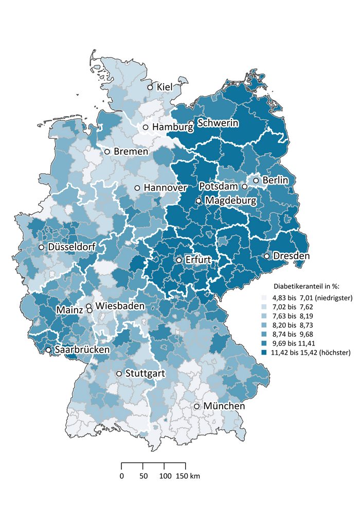 Typ-2-Diabetes in Deutschland 2017